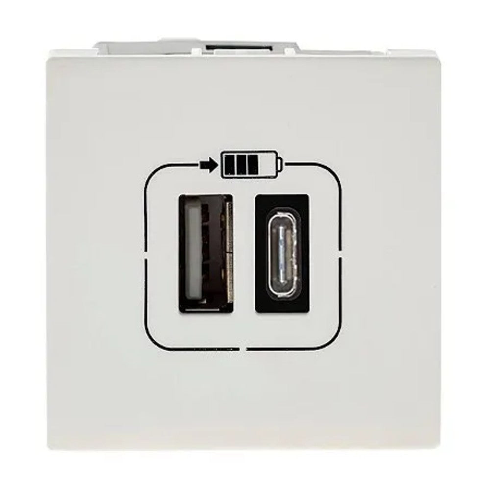Tomada Módulo com USB Tipo C 615095 BC Plus