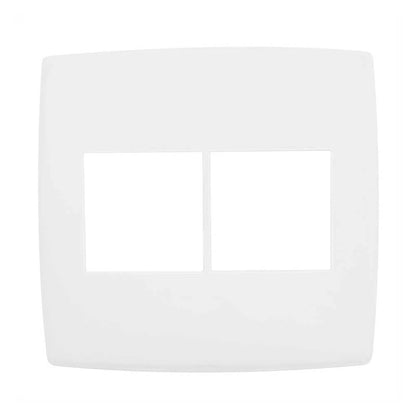 Placa 4x4 4 Postos Juntos Branco Viva PV1104BC