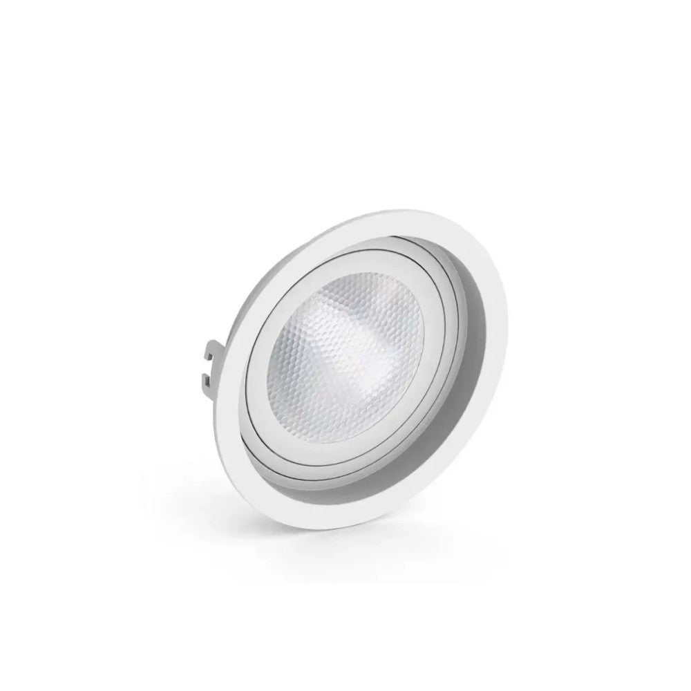 Spot de Embutir Redondo ABS 1x PAR30 Branco Recuado Save Energy