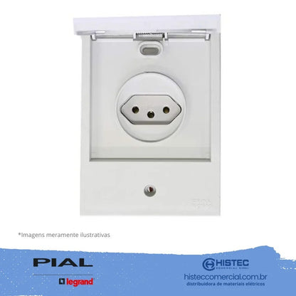 Tomada 2 Polos e Terra 20A 064219 Aquatic Branco