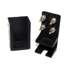 Bloco Terminal Externo BLE-2 com Roldana Preta