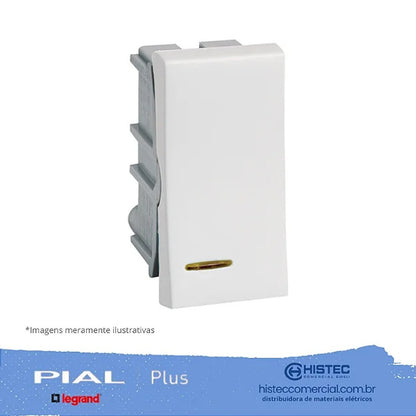 Interruptor Módulo Simples com Luz 10A 611020 Plus Legrand Branco