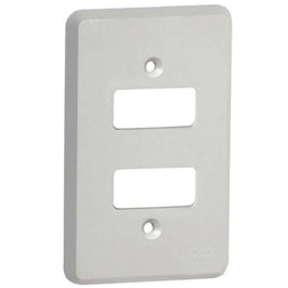 Placa 2x4 com 2 Postos Separados Silentoque 8506 GL Cinza
