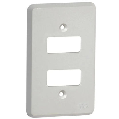 Placa 2x4 com 2 Postos Separados Silentoque 8506 GL Cinza