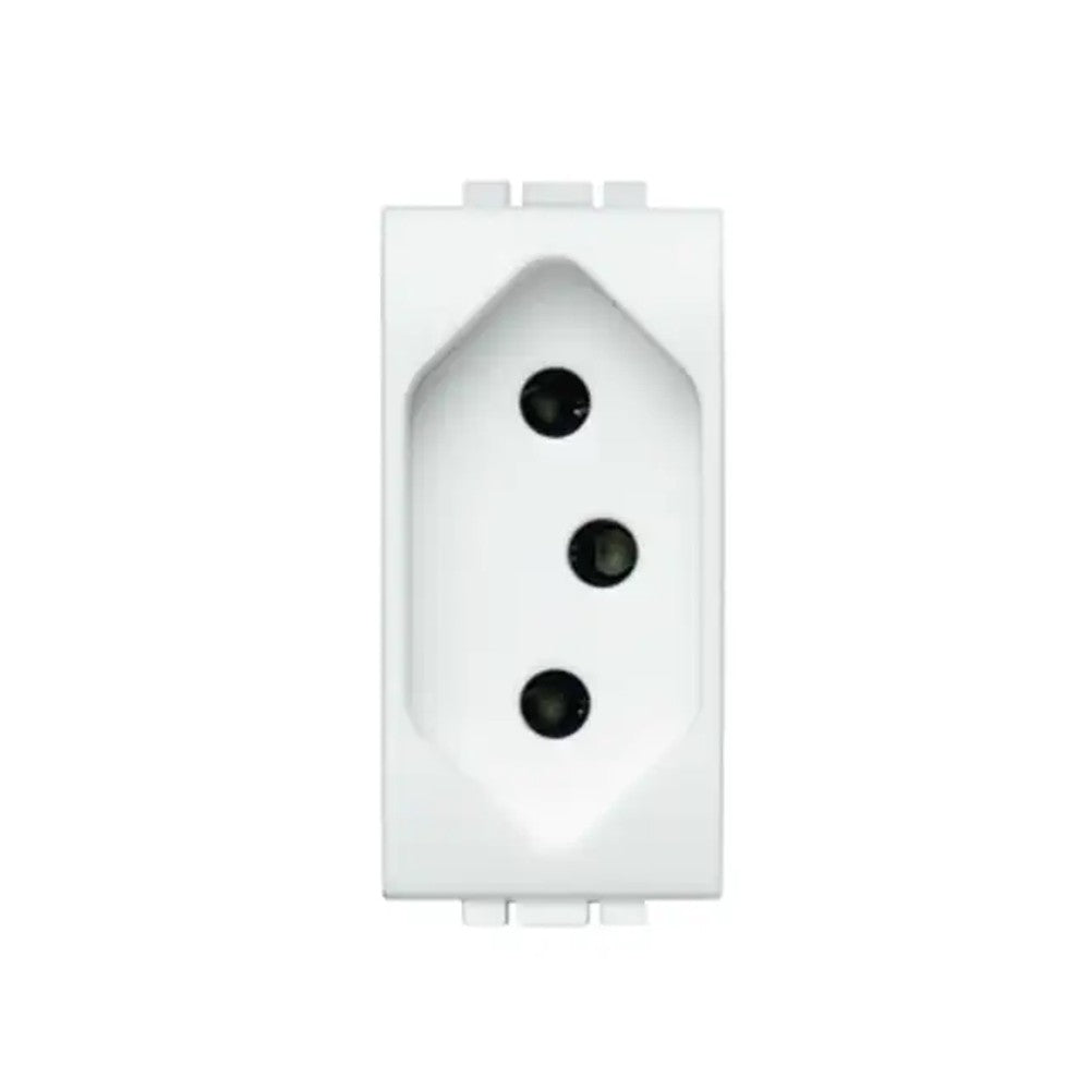 Tomada 2 Polos e Terra 20A 4166S-SN Branco Linha Living Light