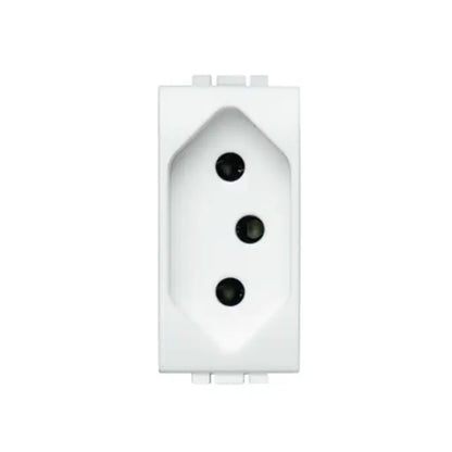 Tomada 2 Polos e Terra 20A 4166S-SN Branco Linha Living Light