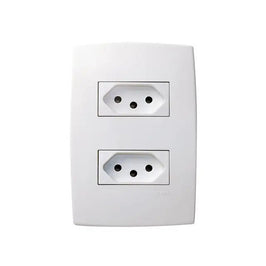 Tomada Dupla 2P T 10A 615075 Plus Legrand Branco