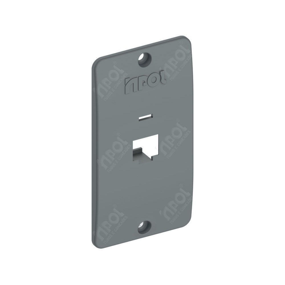 Tampa para Condutor Cinza 1 Polegada 4RJ45 913648 Cemar