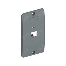 Tampa para Condutor Cinza 1 Polegada 4RJ45 913648 Cemar