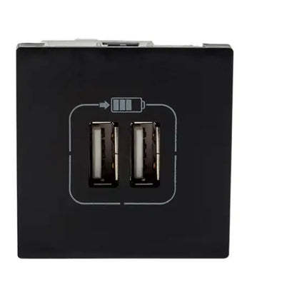 Tomada Modular com 2 Portas USB Plus Branco Gelo