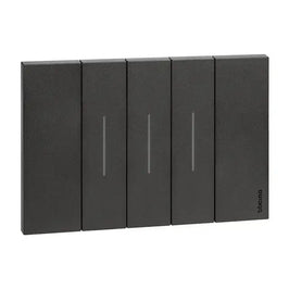 Placa 2x4 para 3 Módulos Linha LNOW Black KA4803KG Gelo