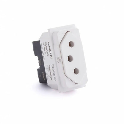 Tomada Módulo 2 Polos e Terra 10A Branco KW4165 Lnow Legrand