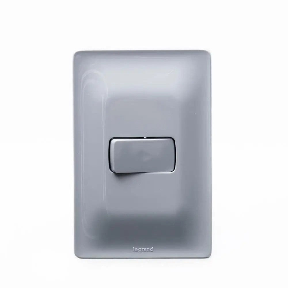 Interruptor Paralelo 10A com Placa Cinza 680105CZ Zeffia Legrand