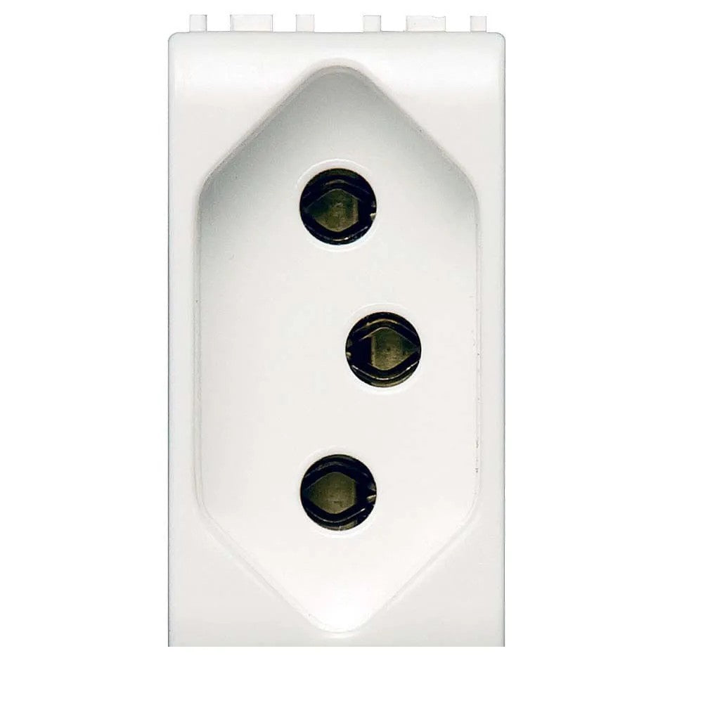 Tomada Modular 2 Polos e Terra 20A M4166S Thesi Cemar Branco