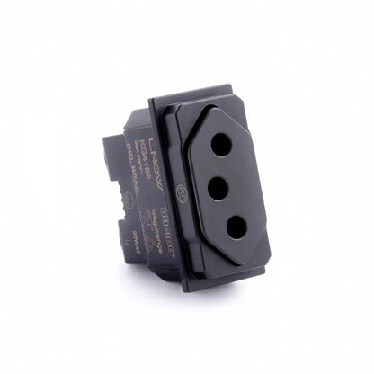 Tomada Módulo 2 Polos e Terra 20A Preto KG4166 Lnow Legrand