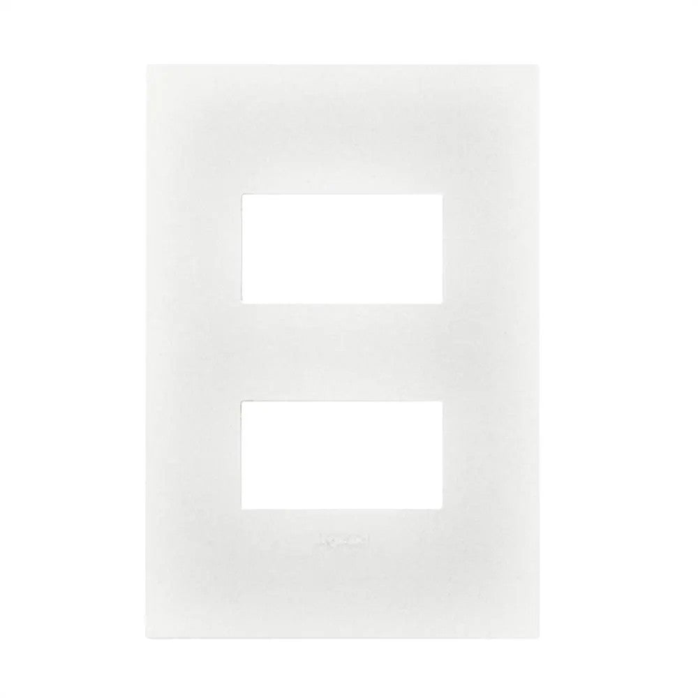 Placa 2x4 2 Postos Separados Branca Linha Arteor GL