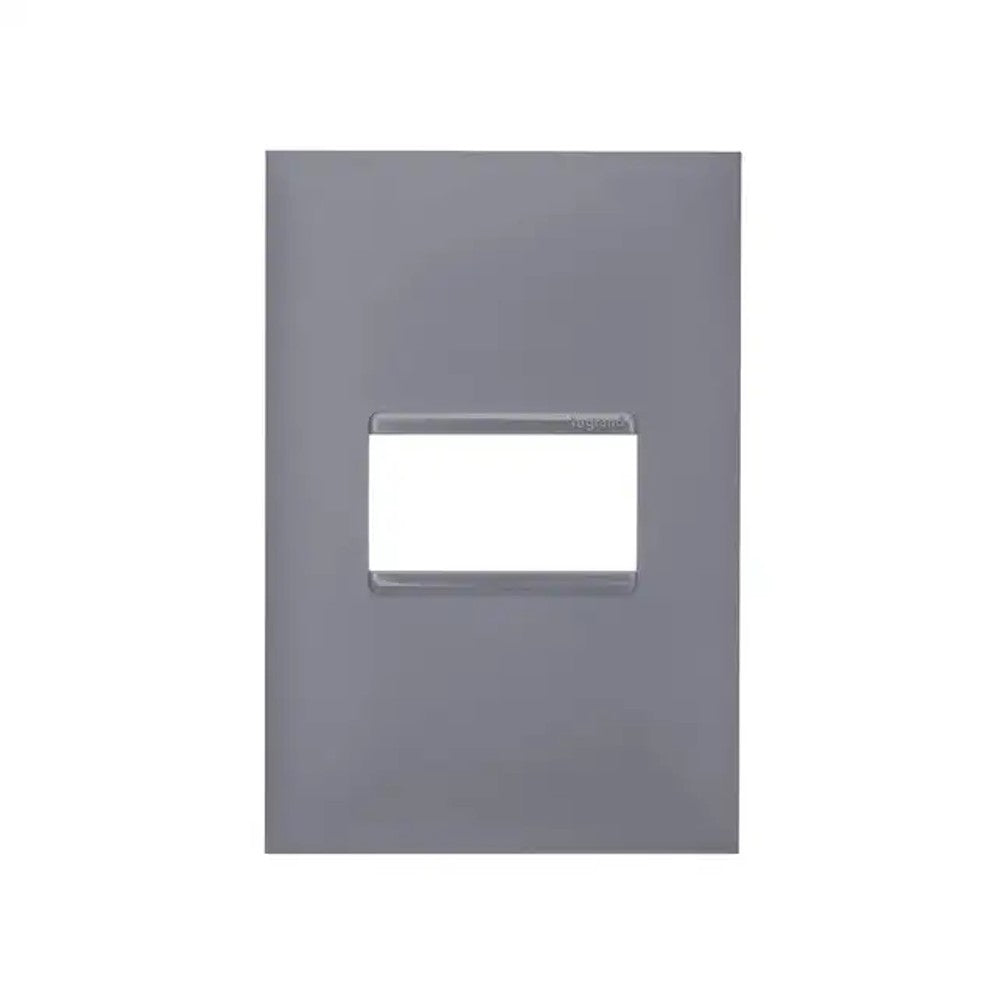 Placa 2x4 2 Postos Pialplus Plus Cinza