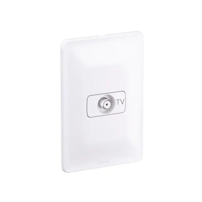 Tomada para Antena de TV com Placa Zeffia Cinza 680127CZ