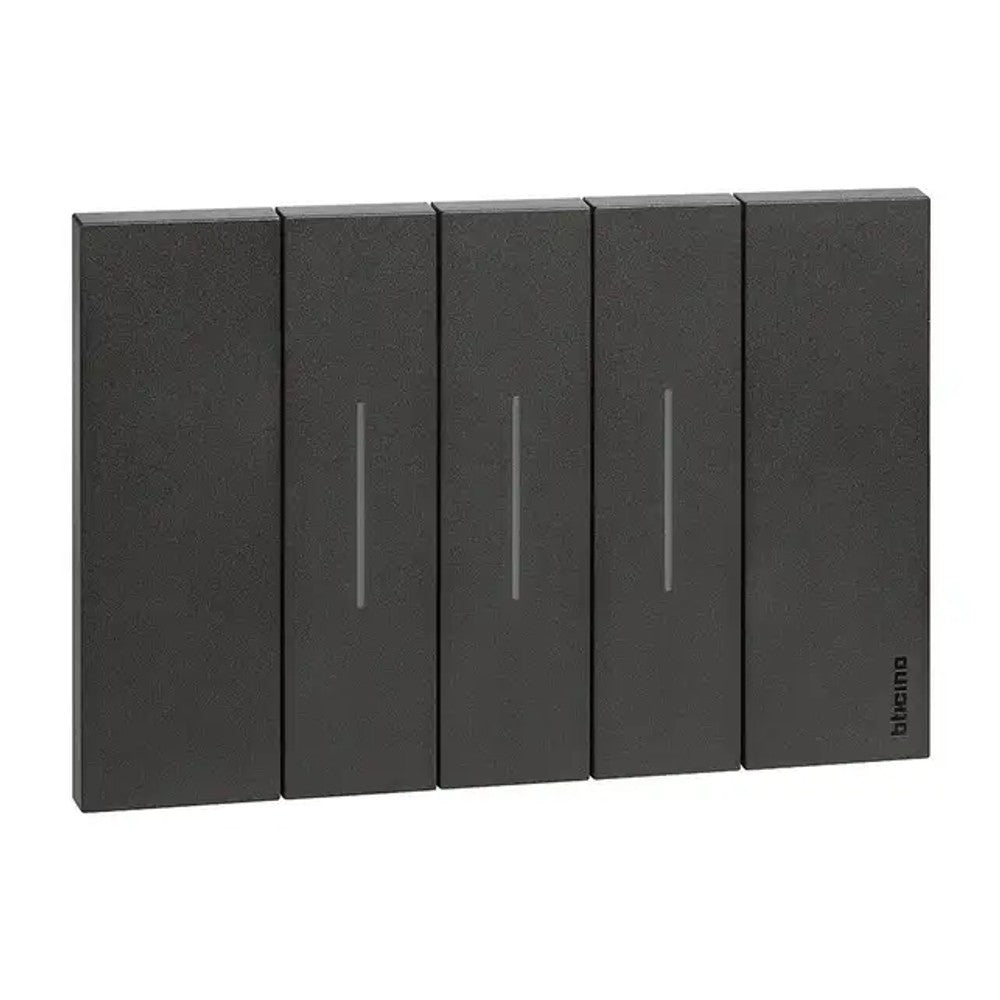 Placa 2x4 para 3 Módulos Linha LNOW Black KA4803KG Gelo