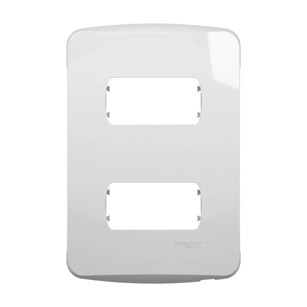 Placa 2x4 com 2 Postos e Suporte para Móvel PV1108BC Viva Branco