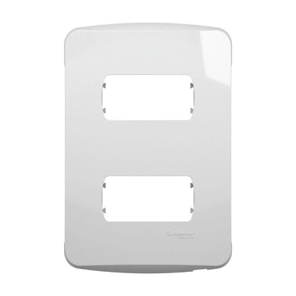 Placa 2x4 com 2 Postos e Suporte para Móvel PV1108BC Viva Branco