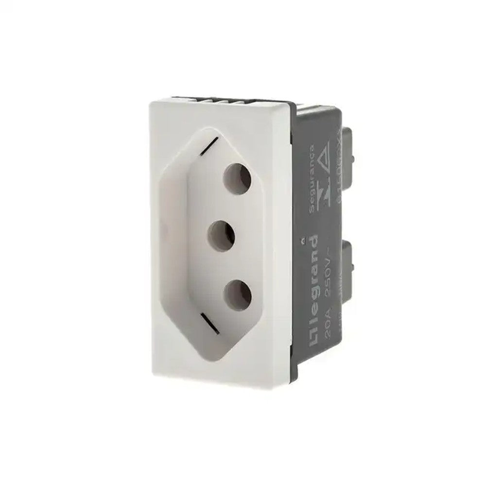 Tomada Módulo 2P T 20A Branco 615060BC Plus Legrand