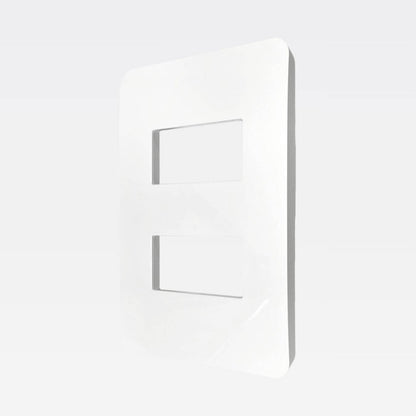 Placa 2x4 2 Postos Separados Branco JA4803M2JW Matix Go Gelo