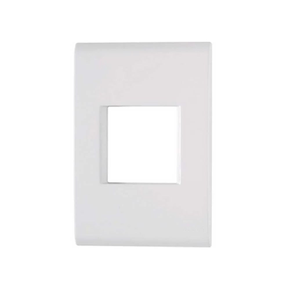 Placa 2x4 2 Postos Juntos Branco Viva PV1105BC