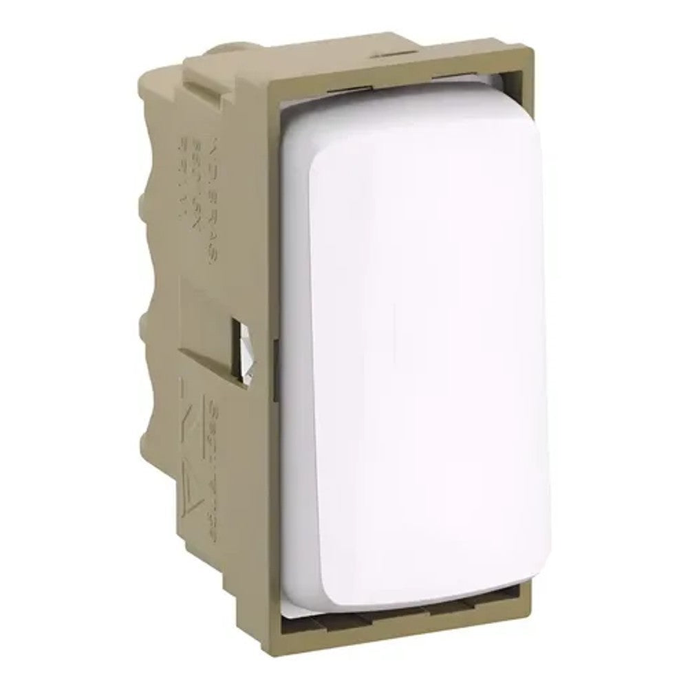Interruptor Módulo Simples Sem Borne Parafuso 10A 250V Zeffia Branco