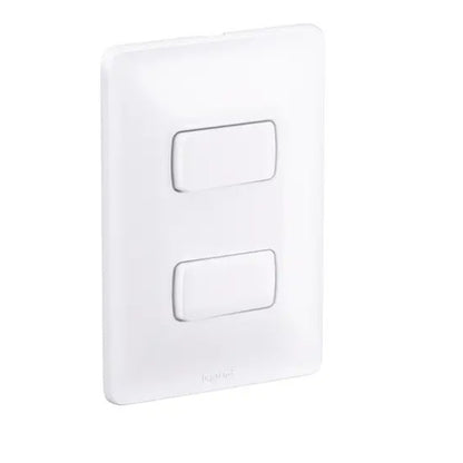 Interruptor 2 Paralelos 10A com Placa Zeffia Branco Gloss