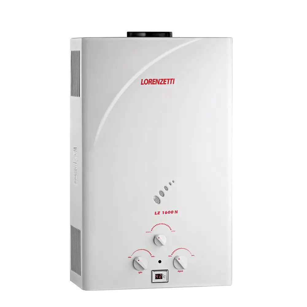 Aquecedor a Gás Lorenzetti LZ1600N GLP 15L/min com Display Digital Branco