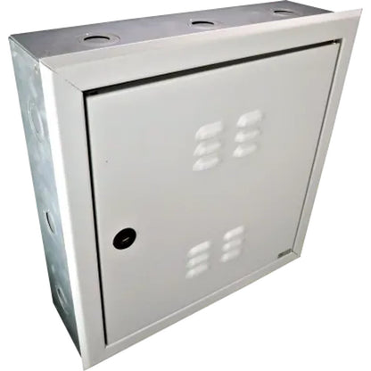 Caixa de Telefone Externa 30 x 30 x 12 cm em Aço Cinza