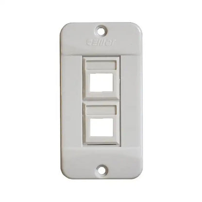 Tampa para Condutor Cinza 1 Polegada com 2 RJ45 913646 Cemar