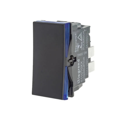 Interruptor Módulo Simples Automático 10A Preto 611010PT Plus Legrand