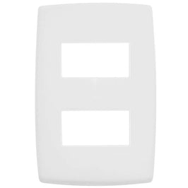 Placa 2x4 com 2 Postos Separados Linha Plus 618506 GL