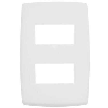 Placa 2x4 com 2 Postos Separados Linha Plus 618506 GL