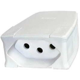 Plug Fêmea 2 Polos e Terra 20A Branco Pial 615837 GL