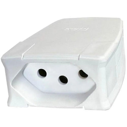 Plug Fêmea 2 Polos e Terra 20A Branco Pial 615837 GL