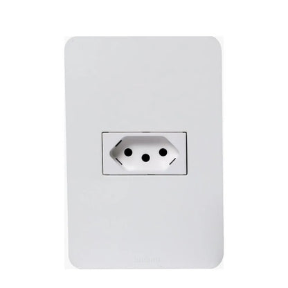 Tomada 2 Polos e Terra 20A Branco com Placa JW4166CJ Matix Go