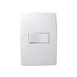 Interruptor Simples Horizontal 10 Amperes com Placa Linha Plus Branco