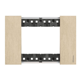 Placa 2x4 para 3 Módulos Living Now Ouro KA4803ZW
