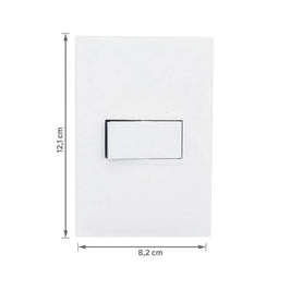Interruptor Paralelo Horizontal 10A com Placa Branco 611111BC Plus Legrand