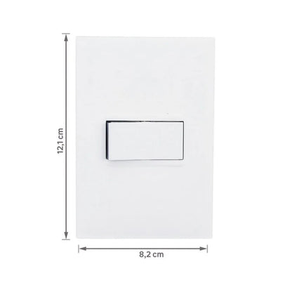 Interruptor Paralelo Horizontal 10A com Placa Branco 611111BC Plus Legrand
