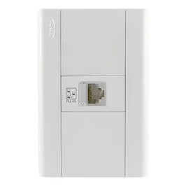 Placa 2x4 para 1 RJ45 Branco