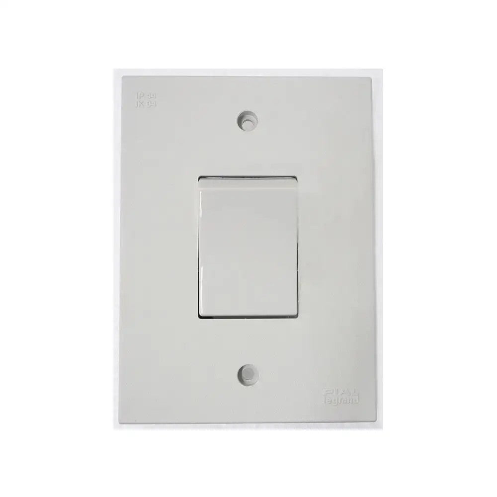 Interruptor Paralelo 10 Amperes 250 Volts 64202 Aquatic Legrand Cinza