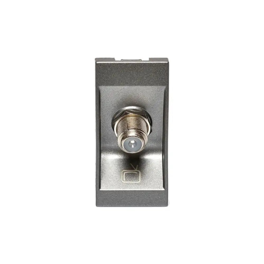 Tomada Modular para Antena de TV Magnésio 582650B Arteor