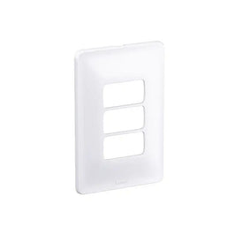 Placa 2x4 3 Postos Separada 680183 Zeffia Legrand Branca