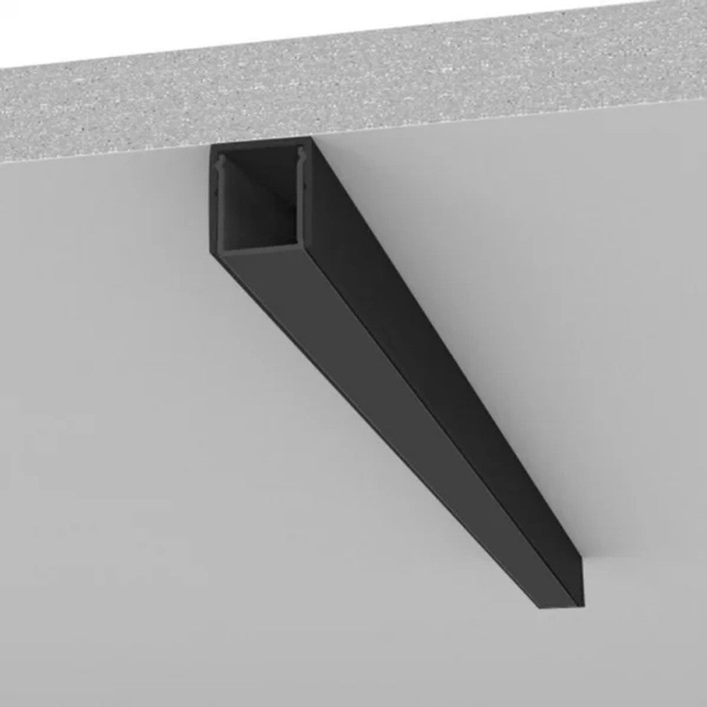 Perfil Sobrepor Linear FIT15 Preto 1,50 Metros New Line