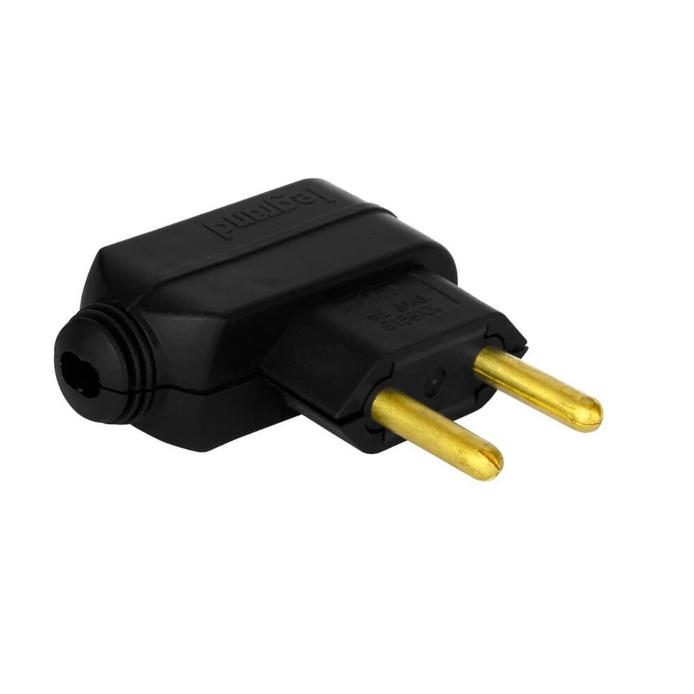 Plug Macho 2 Polos 20 Amperes Preto Pial GL