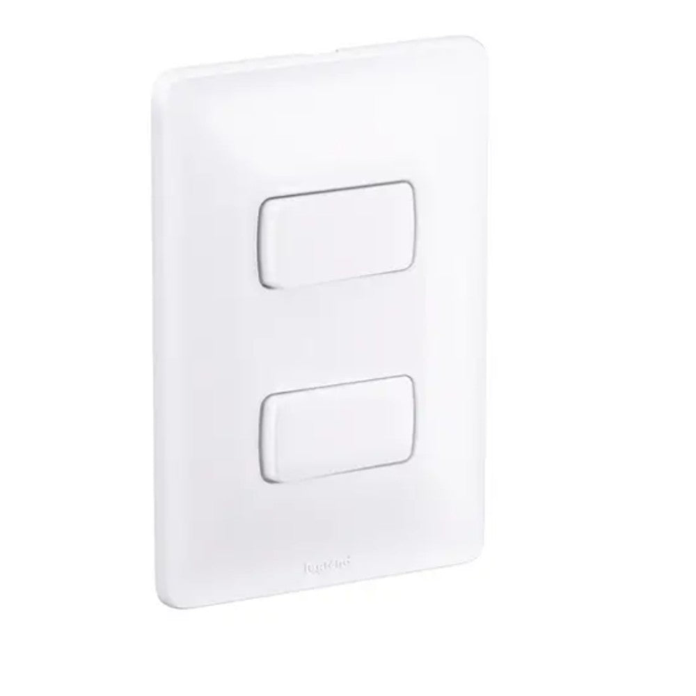 Interruptor 2 Paralelos 10A com Placa Zeffia Branco Gloss